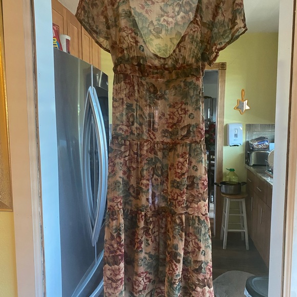 Summer Dress, size medium multicolors, - Picture 6 of 6